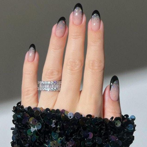 Glitter topcoat voor nail art